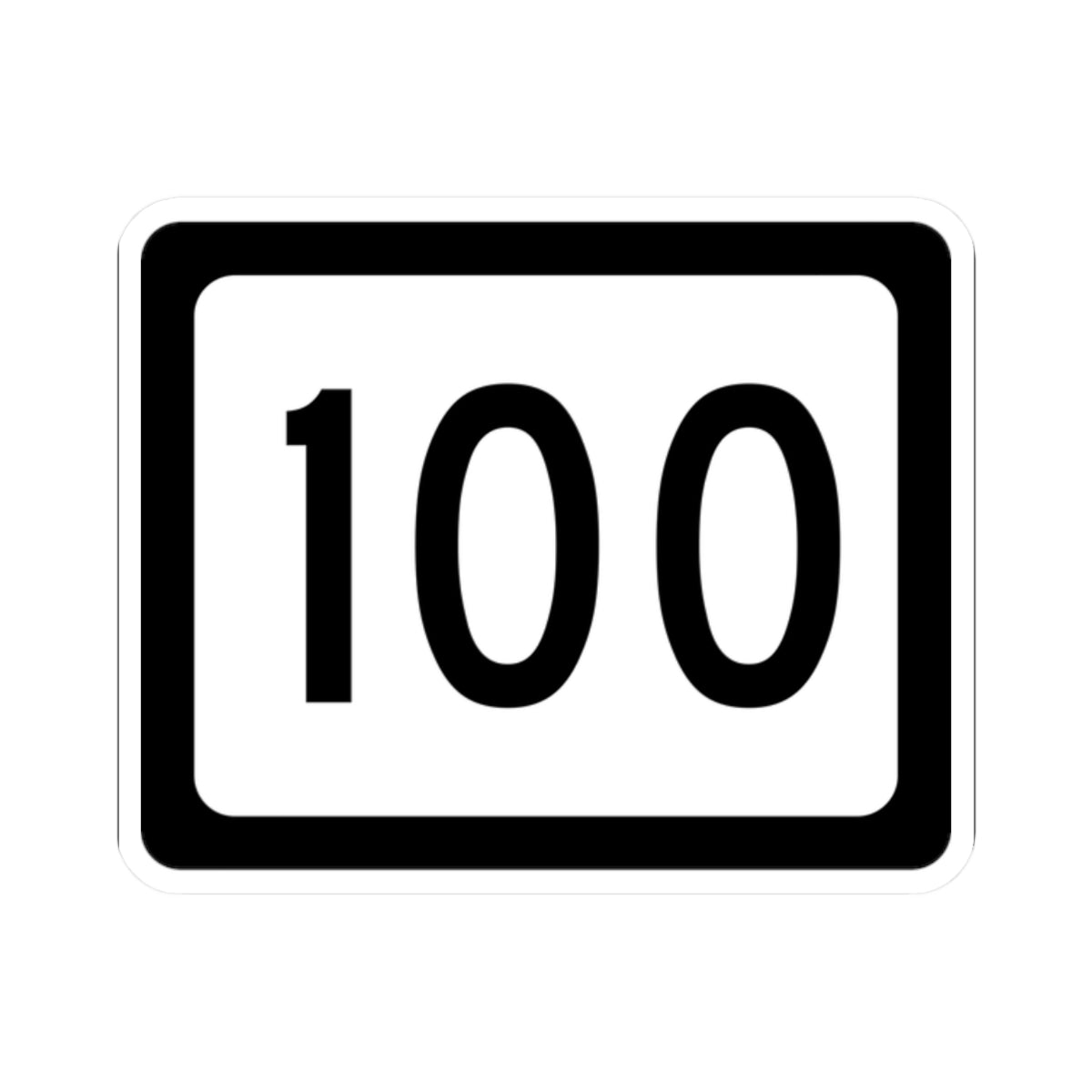 WV-100 (Virginia) (Road Sign) STICKER Vinyl Kiss-Cut Decal