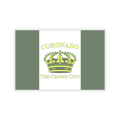 Flag of Coronado, California - STICKER Vinyl Kiss-Cut Decal