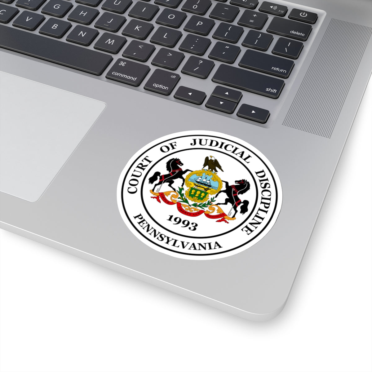 Seal of the Pennsylvania Court of Judicial Discipline - STICKER Vinyl Kiss-Cut Decal