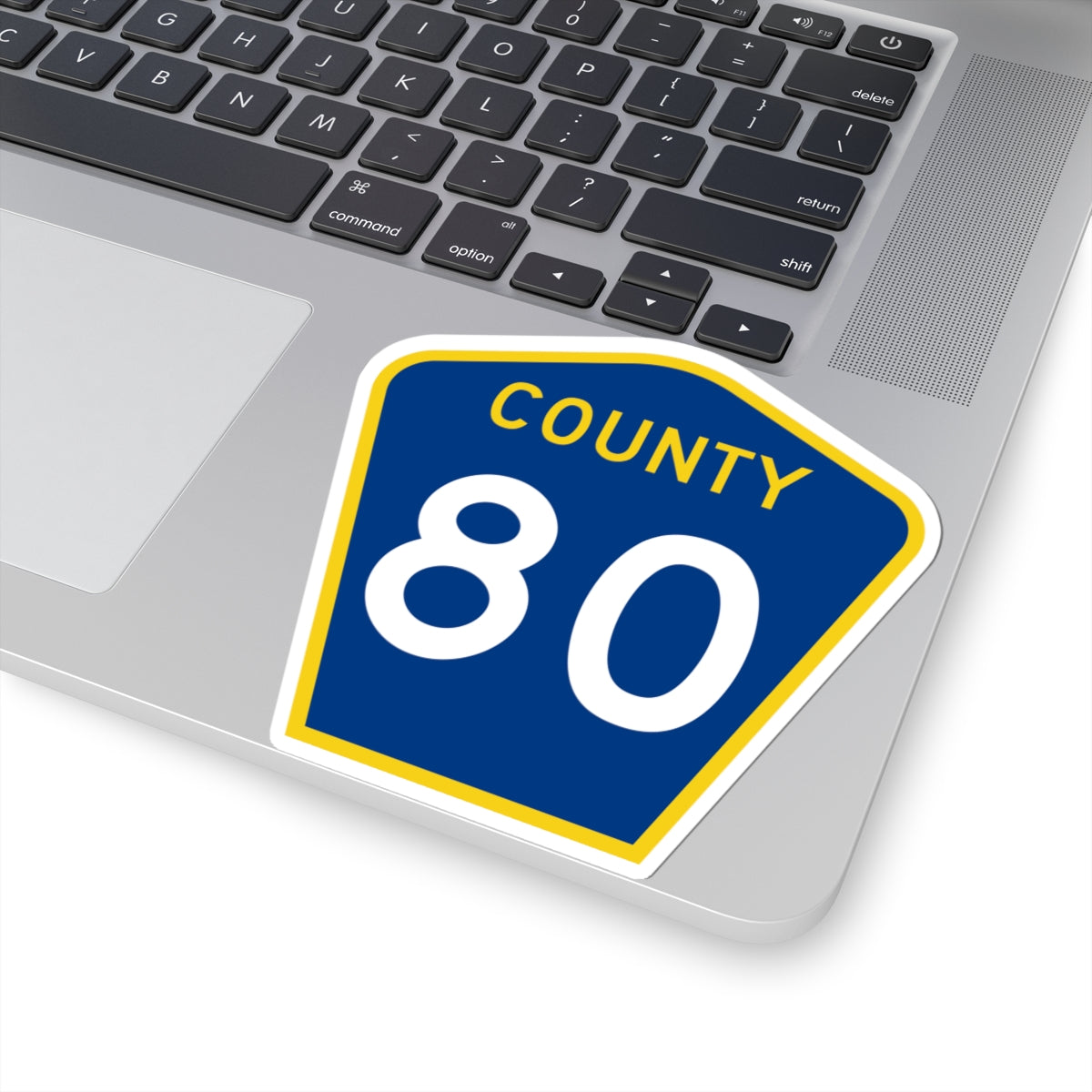 County 80 MN (Minnesota) (Road Sign) STICKER Vinyl Kiss-Cut Decal