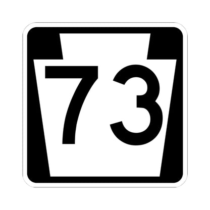 PA-73 (Pennsylvania) (Road Sign) STICKER Vinyl Kiss-Cut Decal