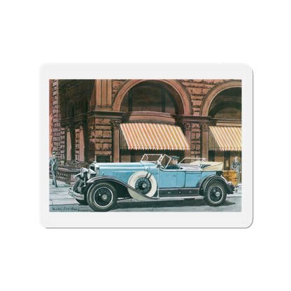 1929 Cadillac Sport Phaeton, Esquire magazine, 1958 (Magazine Illustration) Refrigerator Magnet-2" x 2"-The Sticker Space