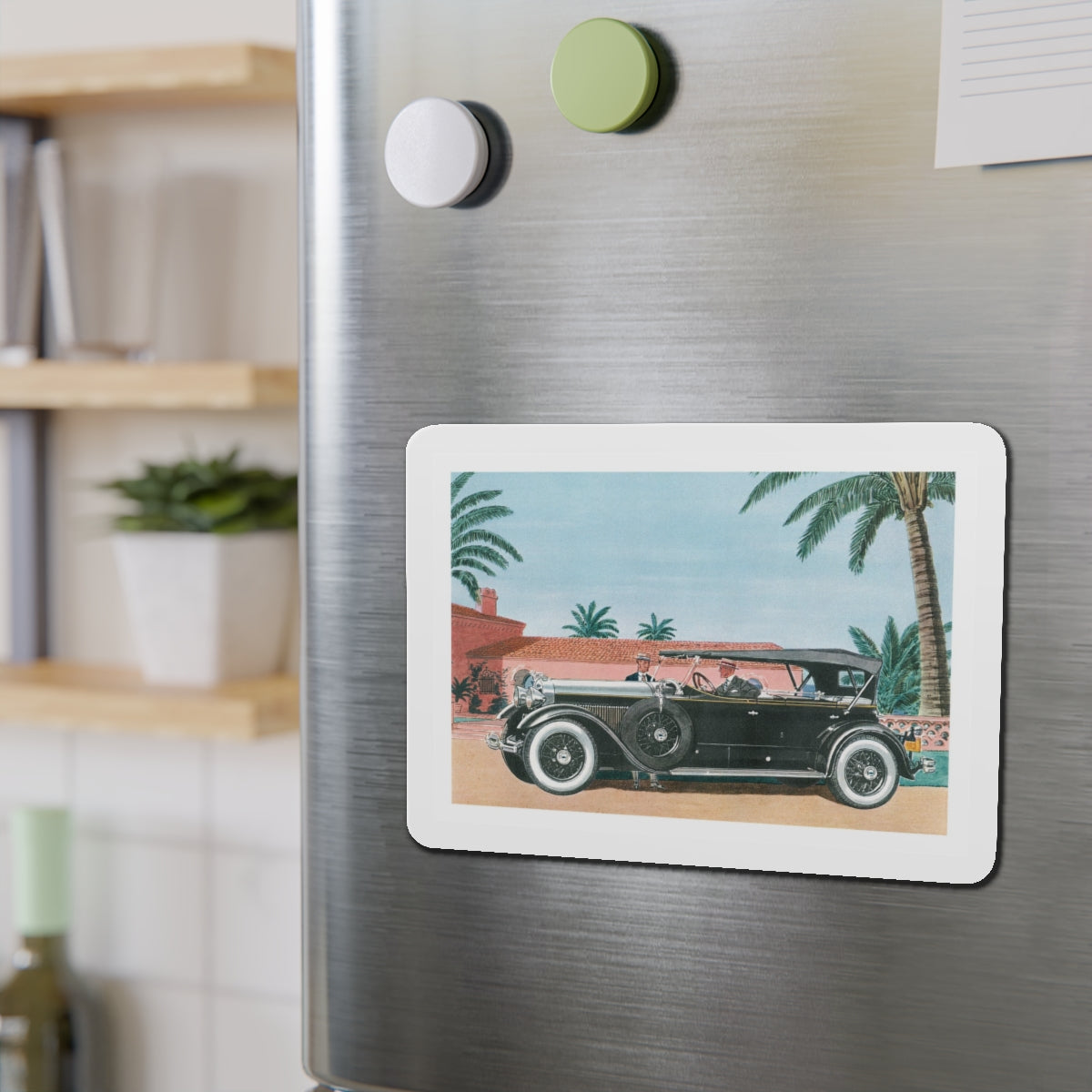 1929 Lincoln Sport Phaeton, Esquire magazine, 1958 (Magazine Illustration) Refrigerator Magnet-The Sticker Space