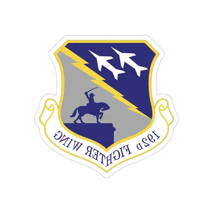 192nd Wing (U.S. Air Force) REVERSE PRINT Transparent Die-Cut STICKER - The Sticker Space