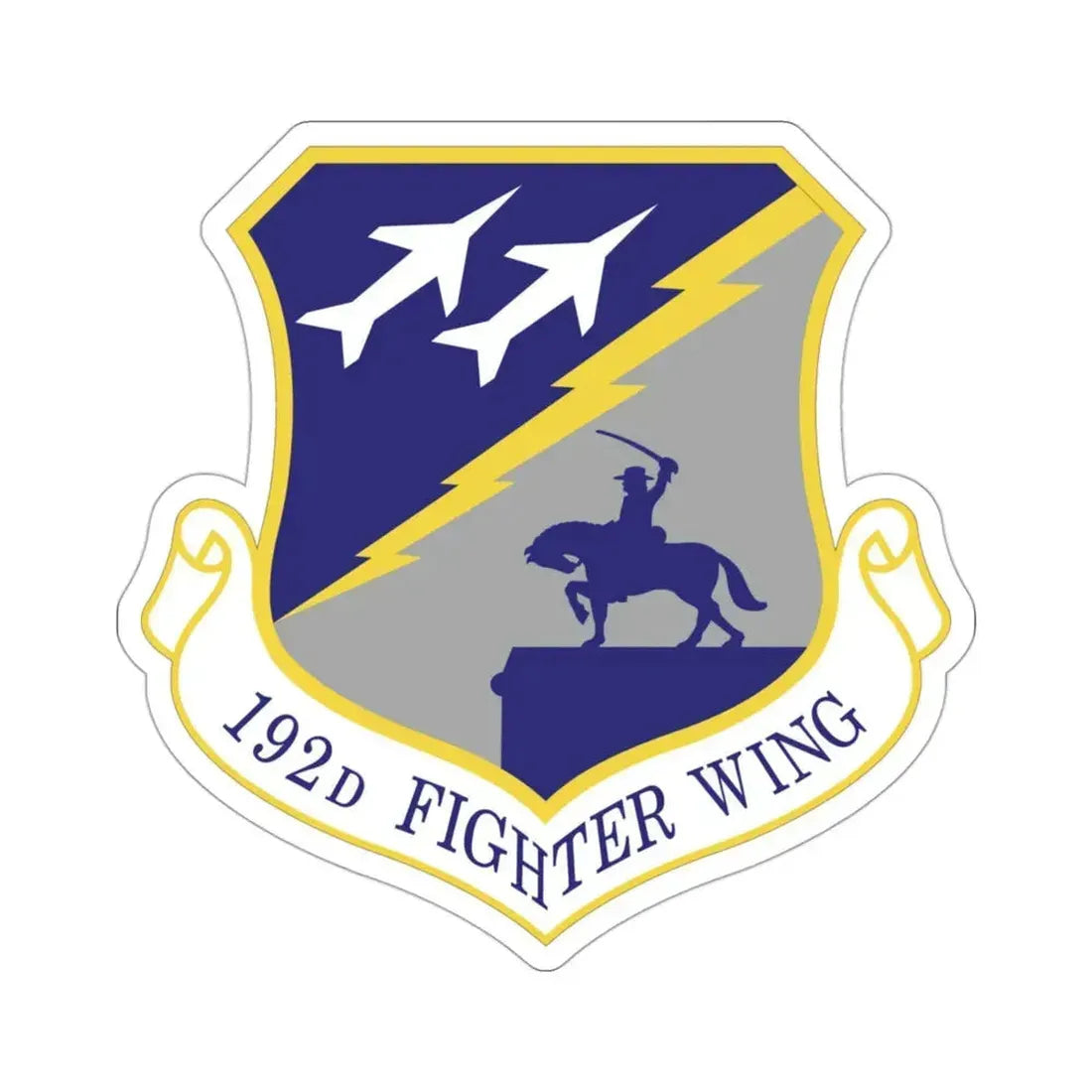192nd Wing (U.S. Air Force) STICKER Vinyl Die-Cut Decal 3 Inch - The Sticker Space