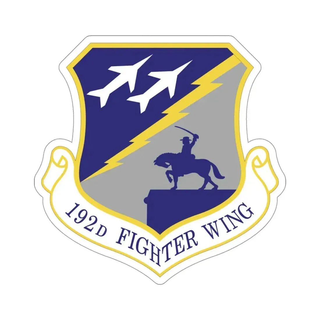 192nd Wing (U.S. Air Force) STICKER Vinyl Die-Cut Decal 4 Inch - The Sticker Space