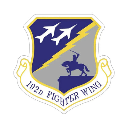 192nd Wing (U.S. Air Force) STICKER Vinyl Die-Cut Decal 4 Inch - The Sticker Space
