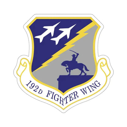 192nd Wing (U.S. Air Force) STICKER Vinyl Die-Cut Decal 5 Inch - The Sticker Space