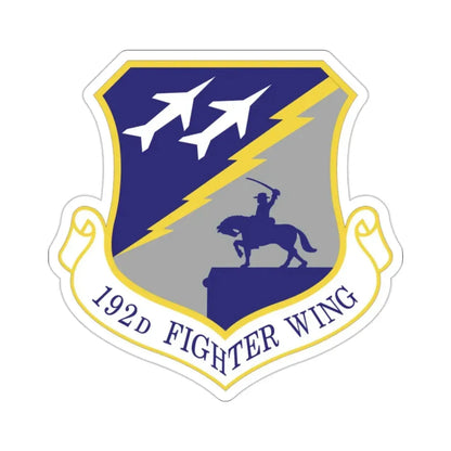 192nd Wing (U.S. Air Force) STICKER Vinyl Die-Cut Decal - The Sticker Space