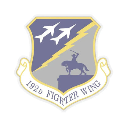 192nd Wing (U.S. Air Force) STICKER Vinyl Kiss-Cut Decal 3 Inch Transparent - The Sticker Space