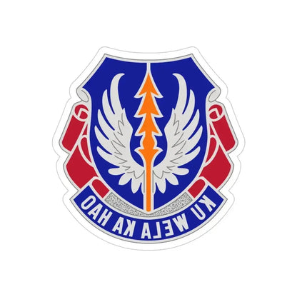 193 Aviation Regiment (U.S. Army) REVERSE PRINT Transparent Die-Cut STICKER 5 Inch Die-Cut Transparent - The Sticker Space