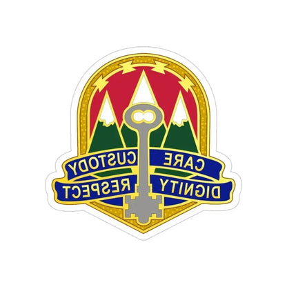 193 Military Police Battalion (U.S. Army) REVERSE PRINT Transparent Die-Cut STICKER 6 Inch Die-Cut Transparent - The Sticker Space