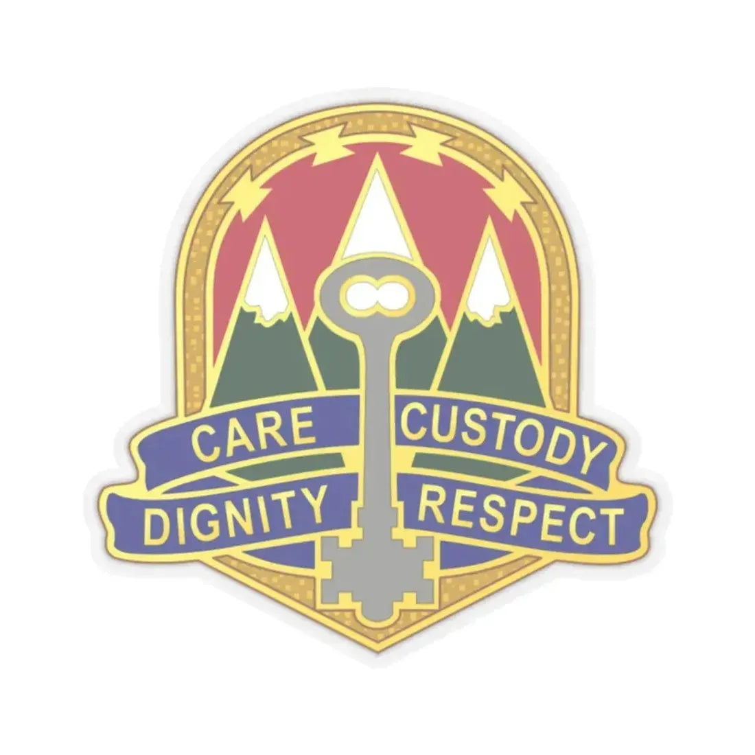 193 Military Police Battalion (U.S. Army) STICKER Vinyl Kiss-Cut Decal 2 Inch Transparent - The Sticker Space