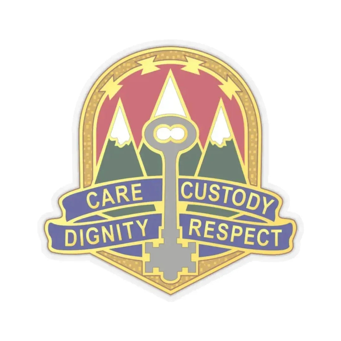 193 Military Police Battalion (U.S. Army) STICKER Vinyl Kiss-Cut Decal 3 Inch Transparent - The Sticker Space