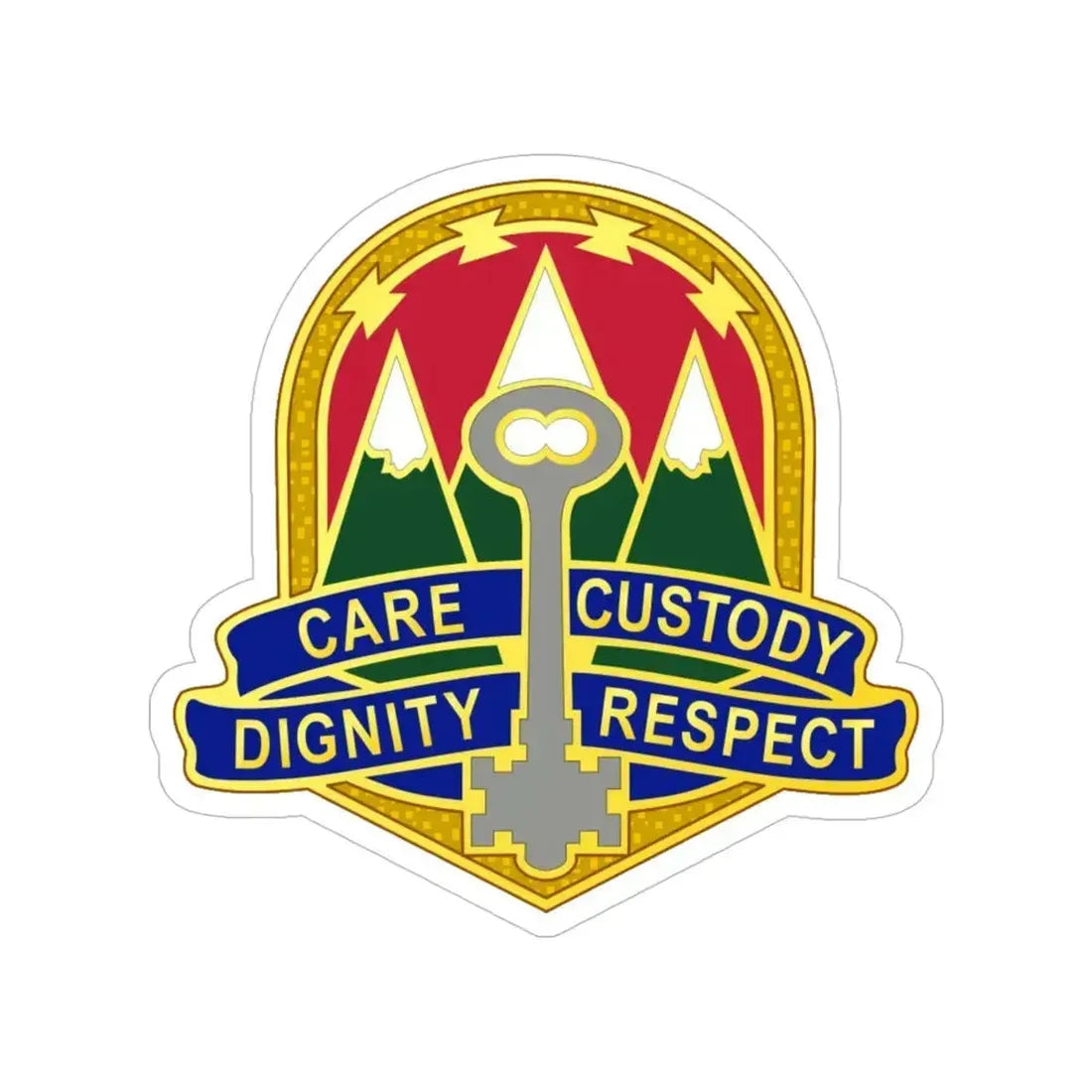 193 Military Police Battalion (U.S. Army) Transparent STICKER Die-Cut Vinyl Decal 5 Inch - The Sticker Space