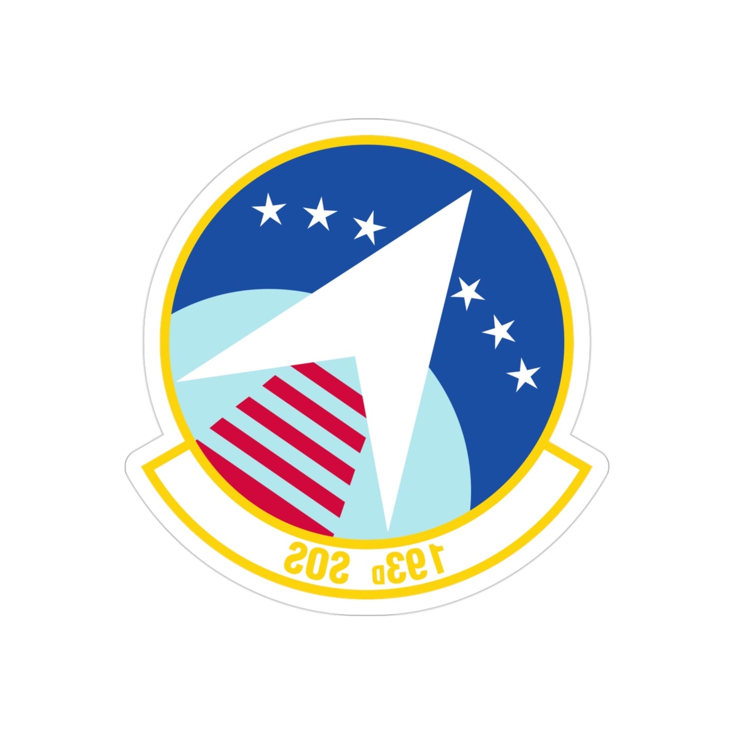 193 Special Operations Squadron (U.S. Air Force) REVERSE PRINT Transparent STICKER-3 Inch-The Sticker Space