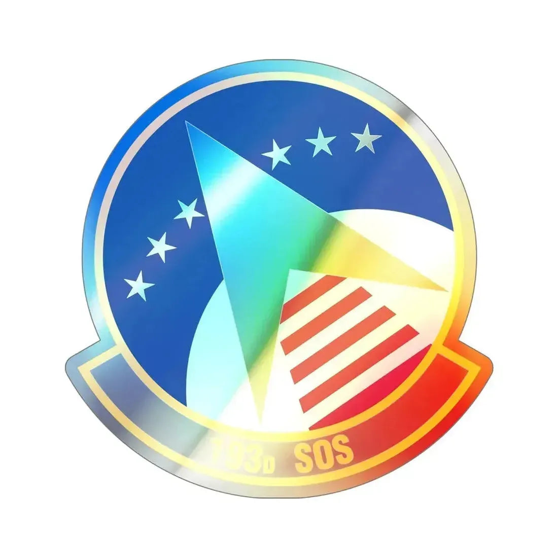 193 Special Operations Squadron (U.S. Air Force) Holographic STICKER Die-Cut Vinyl Decal - The Sticker Space
