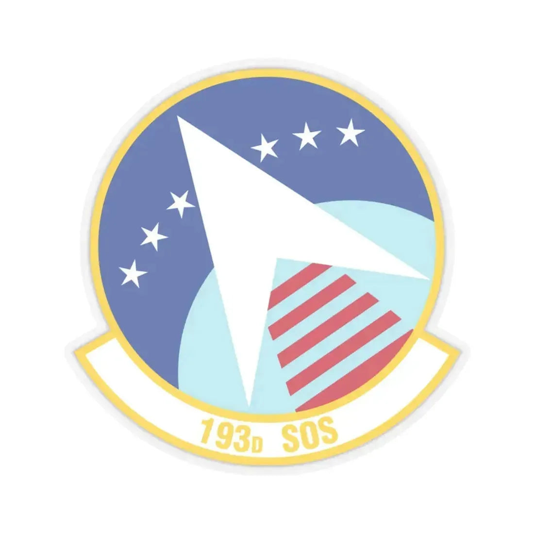 193 Special Operations Squadron (U.S. Air Force) STICKER Vinyl Kiss-Cut Decal 6 Inch Transparent - The Sticker Space