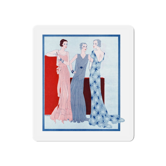 1930 fashion illustration (2), Britannia And Eve (Magazine Illustration) Refrigerator Magnet-6 × 6"-The Sticker Space