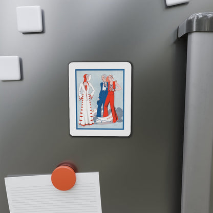 1930 fashion illustration (3), Britannia And Eve (Magazine Illustration) Refrigerator Magnet-The Sticker Space