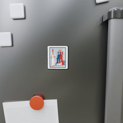 1930 fashion illustration (3), Britannia And Eve (Magazine Illustration) Refrigerator Magnet-The Sticker Space