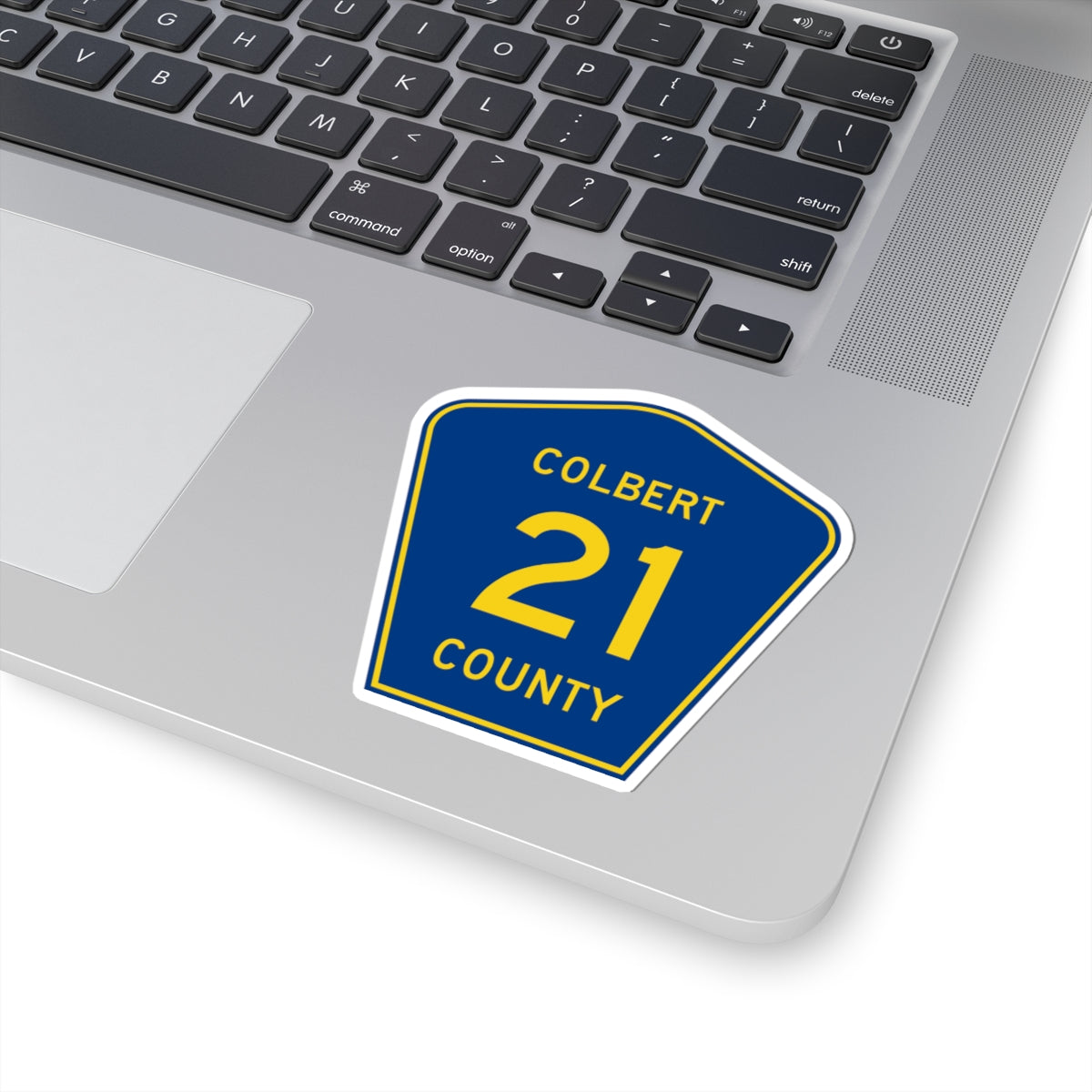 ColbertCounty21 (Alabama) (Road Sign) STICKER Vinyl Kiss-Cut Decal