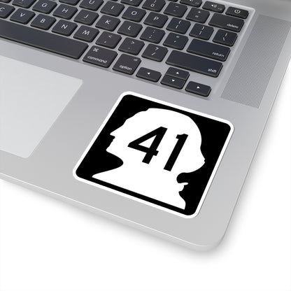 WA-41 (Washington) (Road Sign) STICKER Vinyl Kiss-Cut Decal