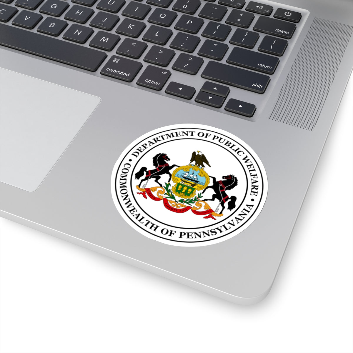 Seal of the Pennsylvania Department of Public Welfare - STICKER Vinyl Kiss-Cut Decal