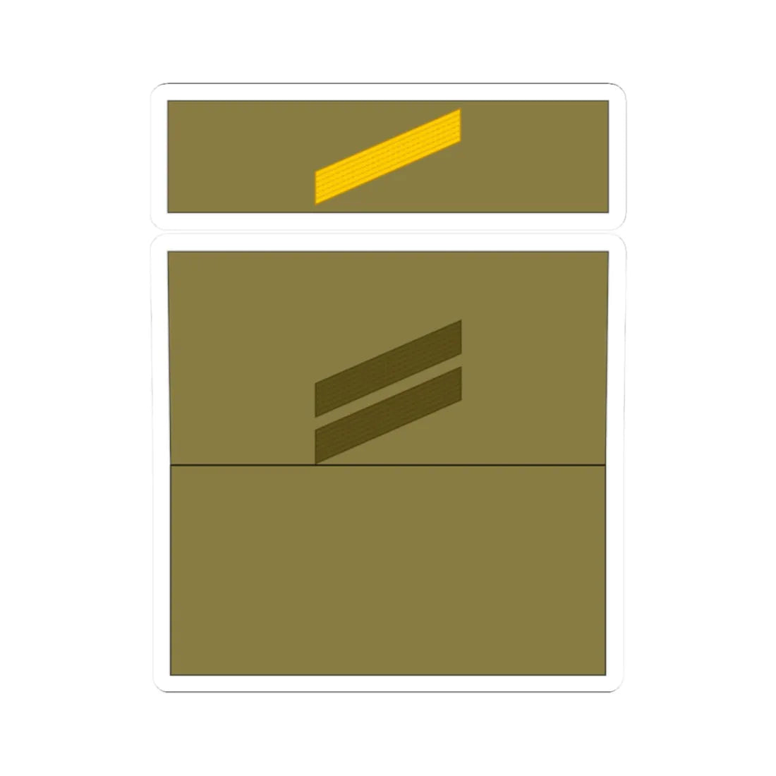 1939 Army FRA OR 04 (Military Rank) STICKER Vinyl Kiss-Cut Decal 2 Inch White - The Sticker Space