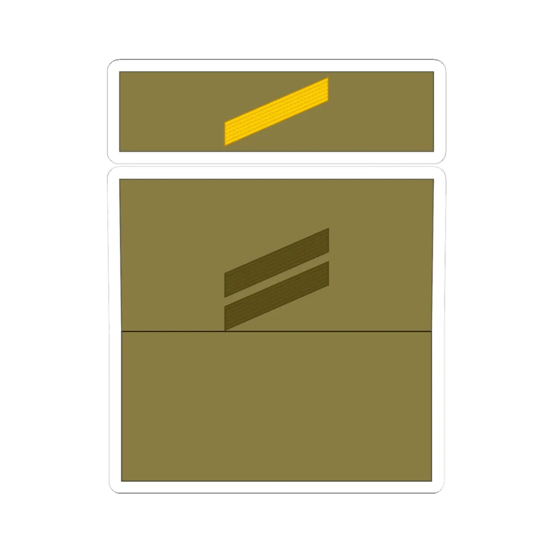 1939 Army FRA OR 04 (Military Rank) STICKER Vinyl Kiss-Cut Decal 3 Inch White - The Sticker Space