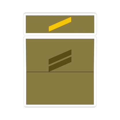 1939 Army FRA OR 04 (Military Rank) STICKER Vinyl Kiss-Cut Decal 4 Inch White - The Sticker Space