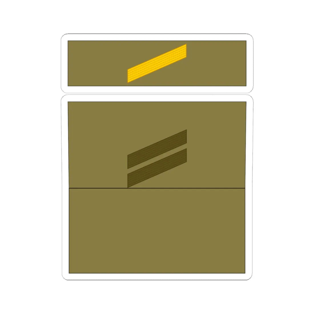 1939 Army FRA OR 04 (Military Rank) STICKER Vinyl Kiss-Cut Decal 6 Inch White - The Sticker Space