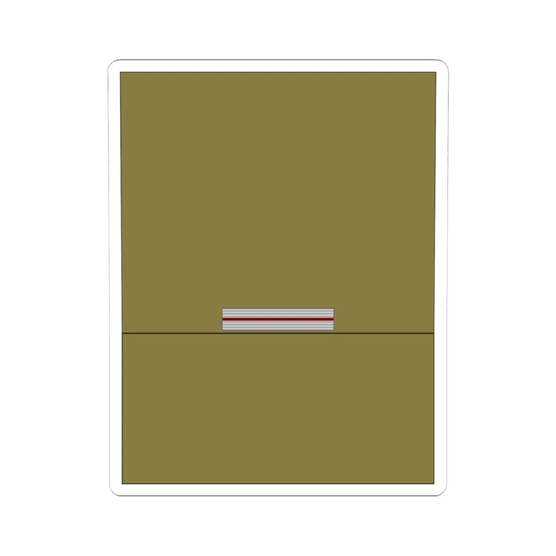 1939 Army FRA OR 08 (Military Rank) STICKER Vinyl Kiss-Cut Decal 4 Inch White - The Sticker Space