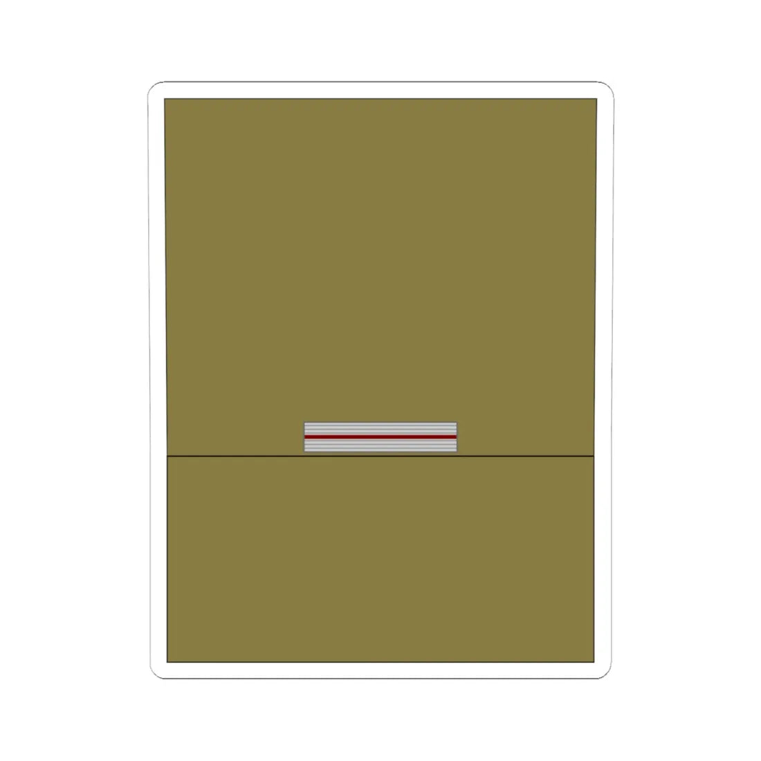 1939 Army FRA OR 08 (Military Rank) STICKER Vinyl Kiss-Cut Decal 6 Inch White - The Sticker Space