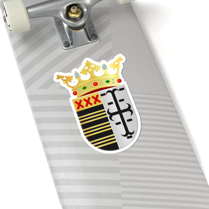 Asten wapen (Netherlands) (Coat of Arms) STICKER Vinyl Kiss-Cut Decal