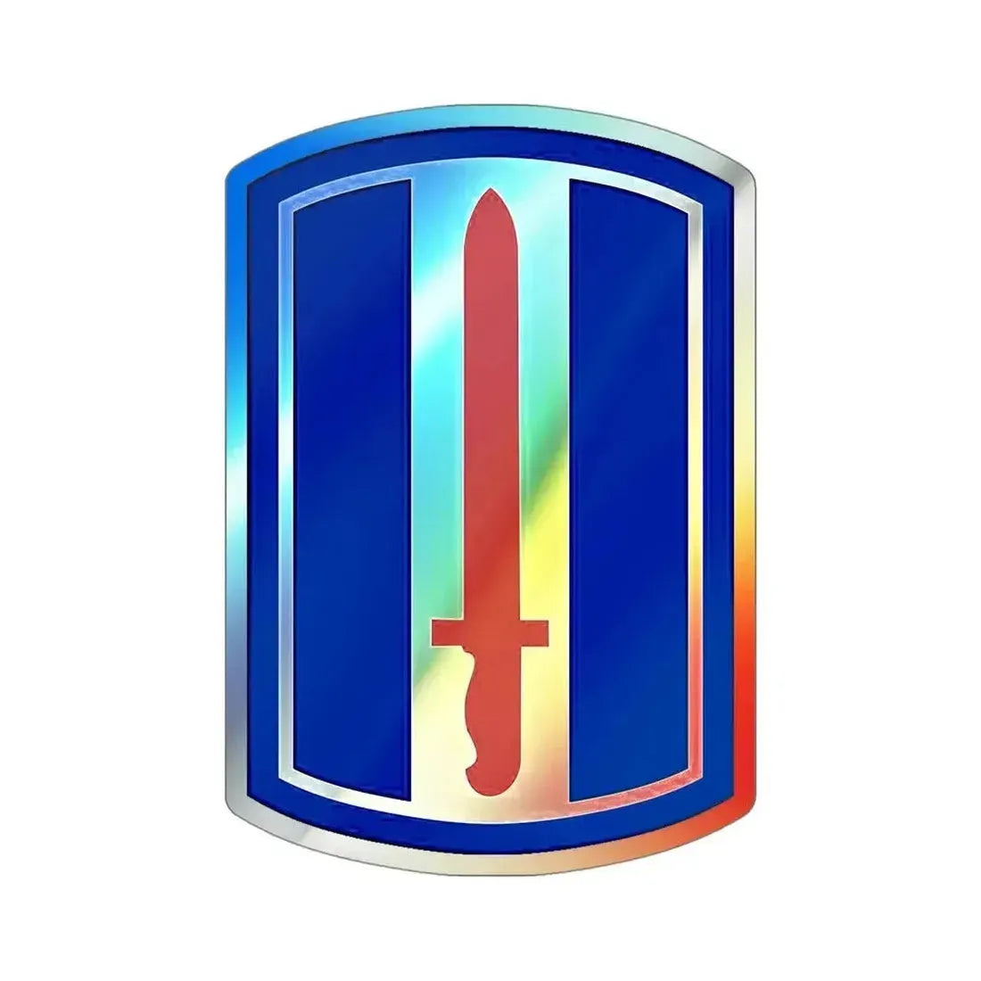 193D INFANTRY BRIGADE (U.S. Army) Holographic STICKER Die-Cut Vinyl Decal 4 Inch Holographic - The Sticker Space