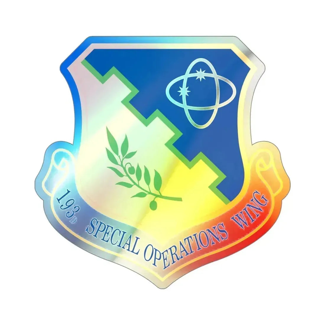 193rd Special Operations Wing (U.S. Air Force) Holographic STICKER Die-Cut Vinyl Decal 4 Inch Holographic - The Sticker Space