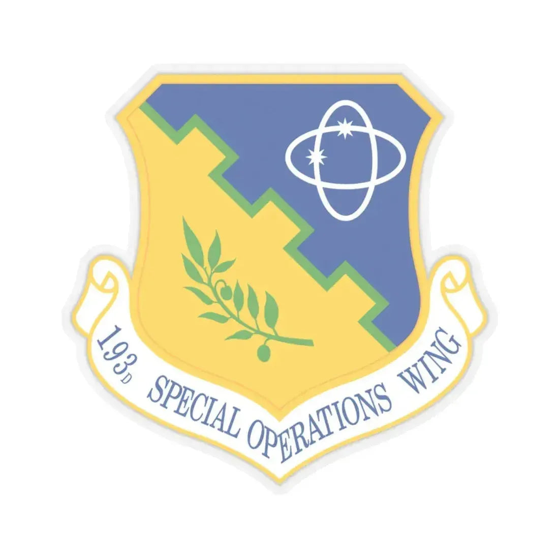 193rd Special Operations Wing (U.S. Air Force) STICKER Vinyl Kiss-Cut Decal 4 Inch Transparent - The Sticker Space