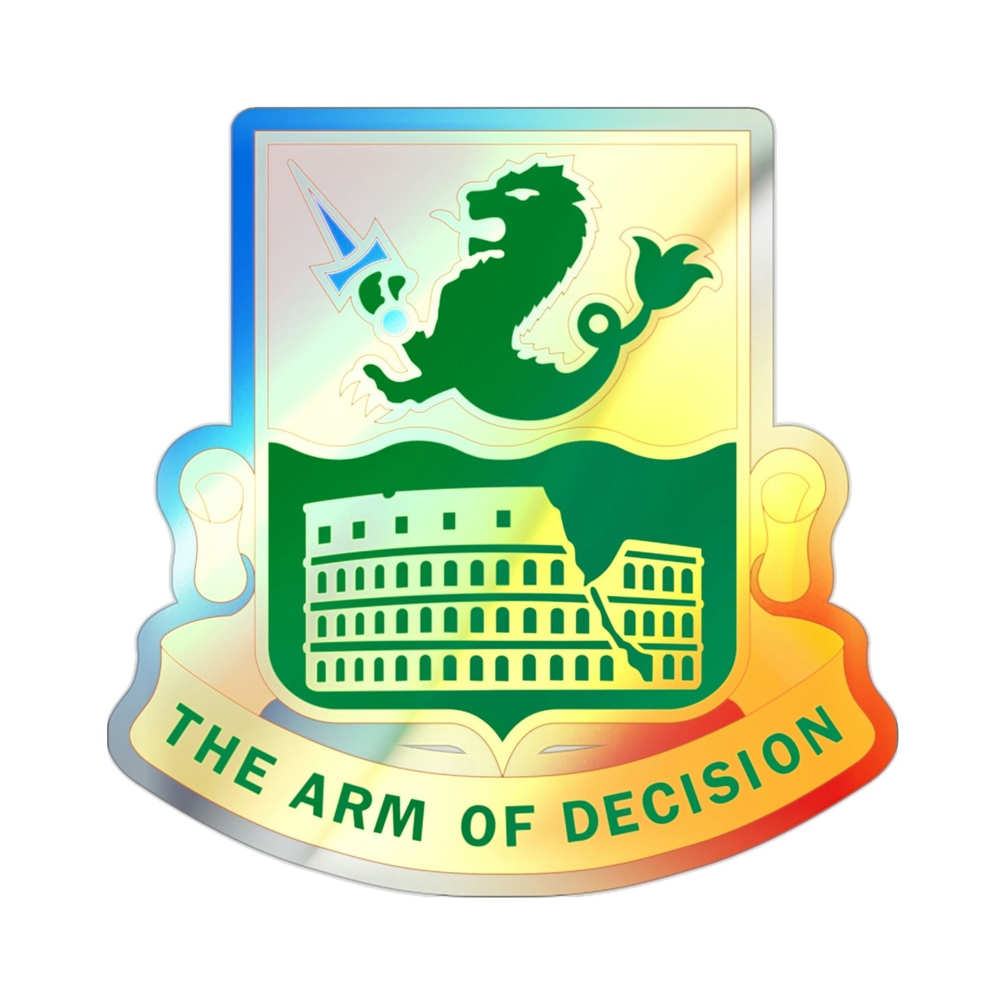 194 Armor Regiment (U.S. Army) Holographic STICKER Die-Cut Vinyl Decal-2 Inch-The Sticker Space