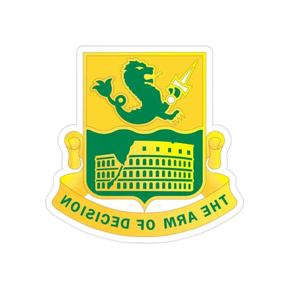 194 Armor Regiment (U.S. Army) REVERSE PRINT Transparent Die-Cut STICKER 4 Inch Die-Cut Transparent - The Sticker Space