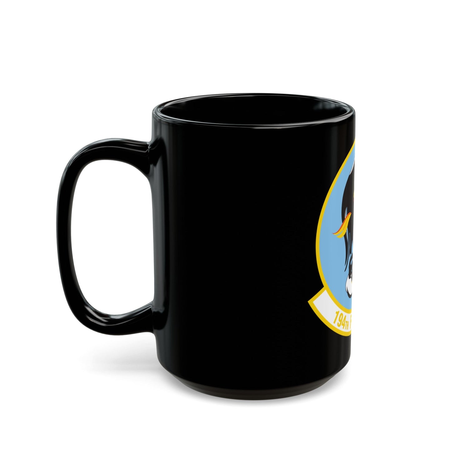 194 Fighter Squadron (U.S. Air Force) Black Coffee Mug-The Sticker Space