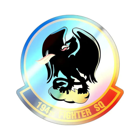 194 Fighter Squadron (U.S. Air Force) Holographic STICKER Die-Cut Vinyl Decal 6 Inch Holographic - The Sticker Space