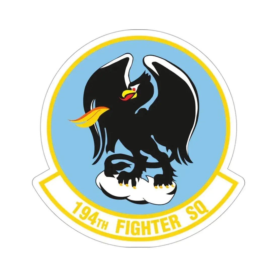 194 Fighter Squadron (U.S. Air Force) STICKER Vinyl Die-Cut Decal 3 Inch - The Sticker Space