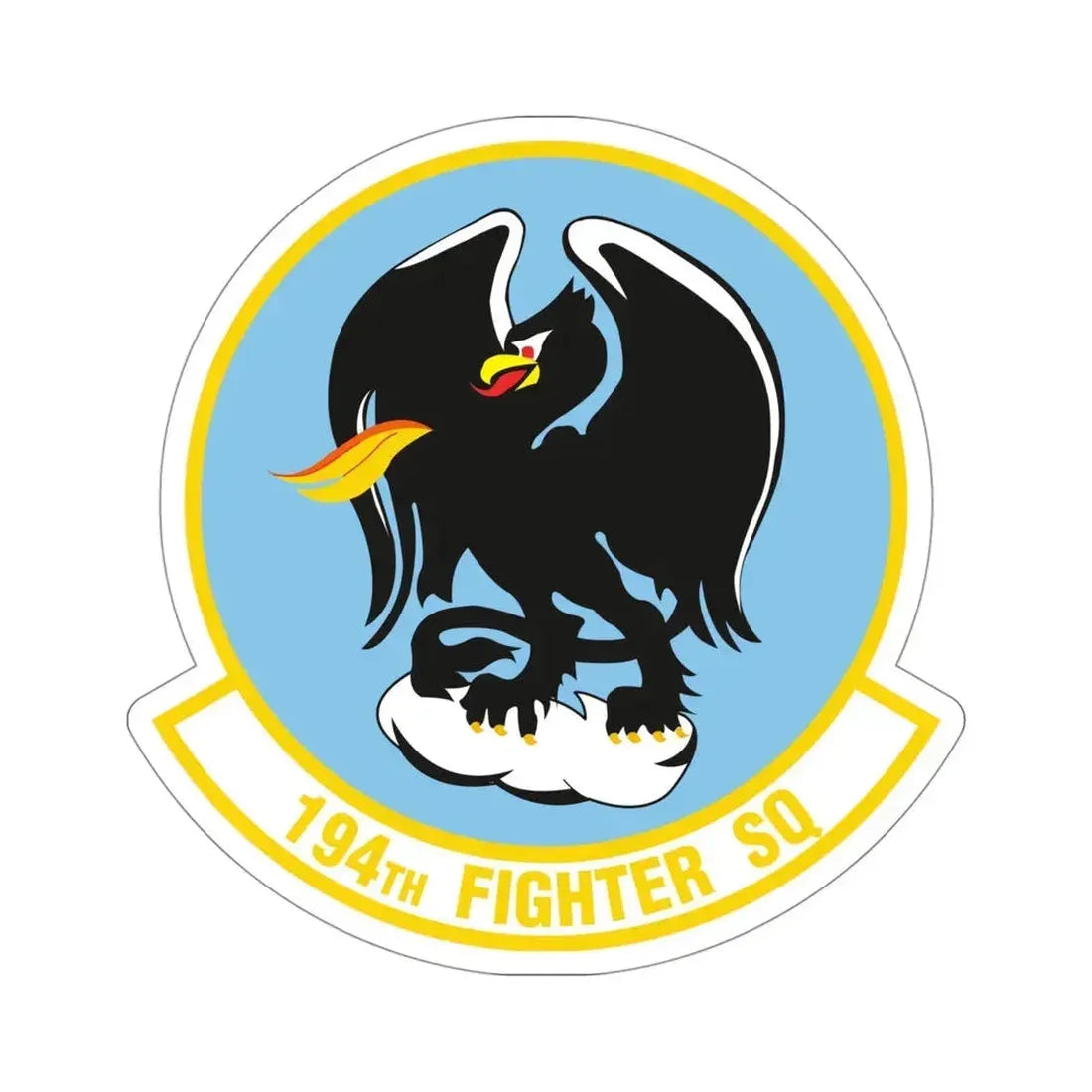 194 Fighter Squadron (U.S. Air Force) STICKER Vinyl Die-Cut Decal 4 Inch - The Sticker Space