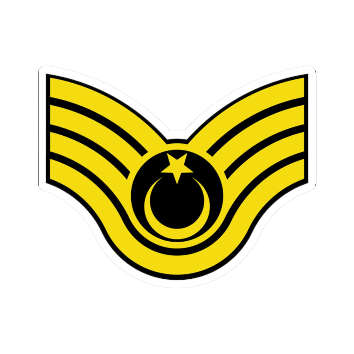 Army TUR OR 07b (Turkey) (Military Rank) STICKER Vinyl Kiss-Cut Decal