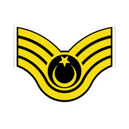 Army TUR OR 07b (Turkey) (Military Rank) STICKER Vinyl Kiss-Cut Decal