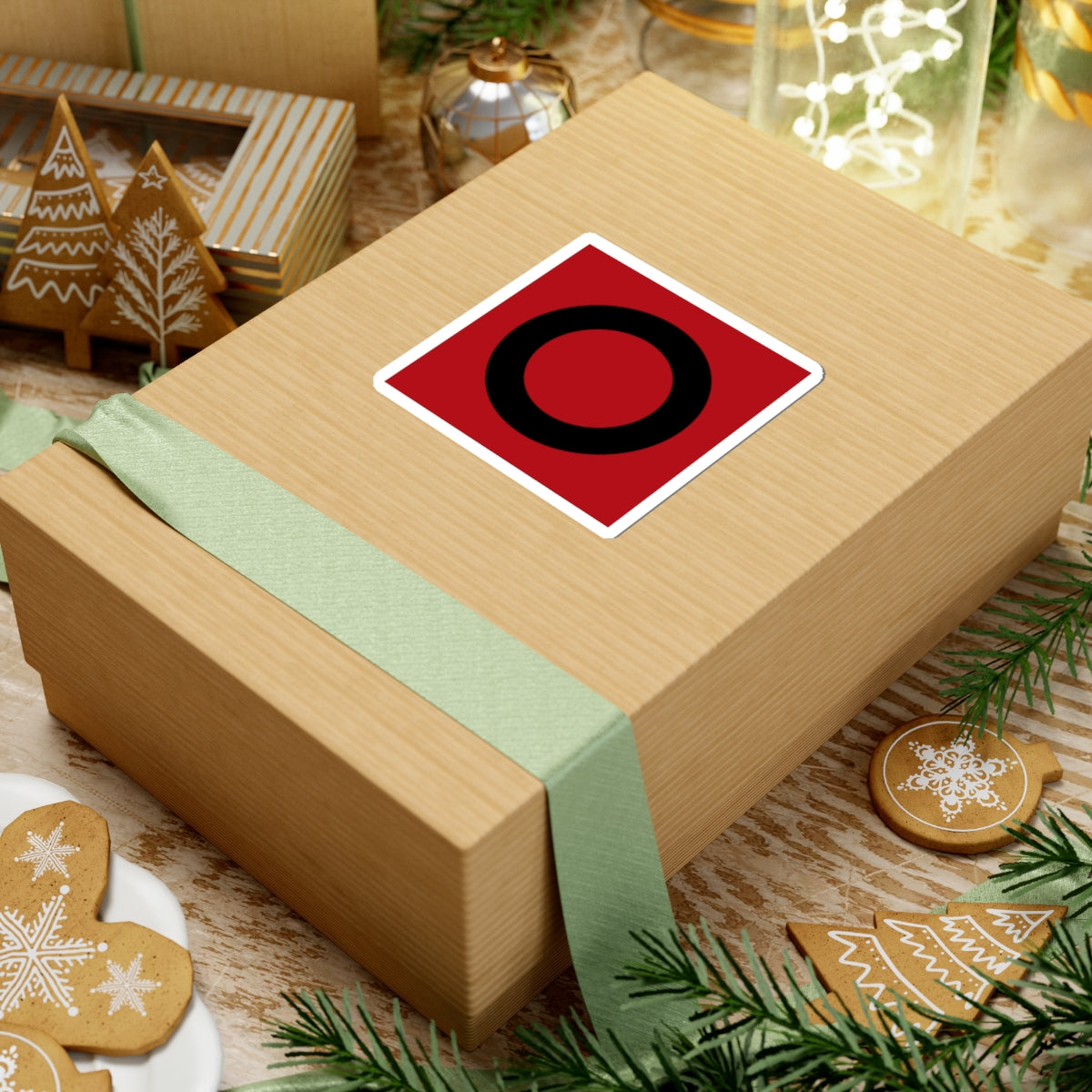 CHE Bezirk March Flag (Switzerland) STICKER Vinyl Kiss-Cut Decal