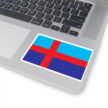 Flag of Bohuslan (Sweden) STICKER Vinyl Kiss-Cut Decal