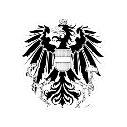 1945 sw gross (Austria) (Coat of Arms) STICKER Vinyl Kiss-Cut Decal 2 Inch White - The Sticker Space