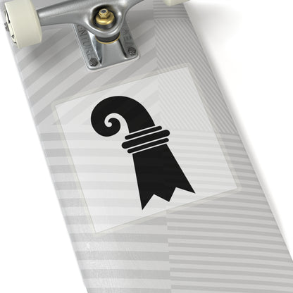 Flag of Canton of Basel Switzerland - STICKER Vinyl Kiss-Cut Decal